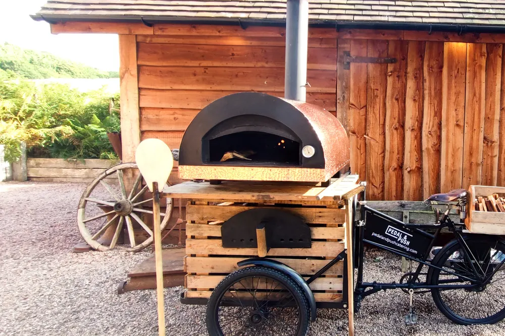 Pedal and push catering (wood fired pizza & French crêpes)