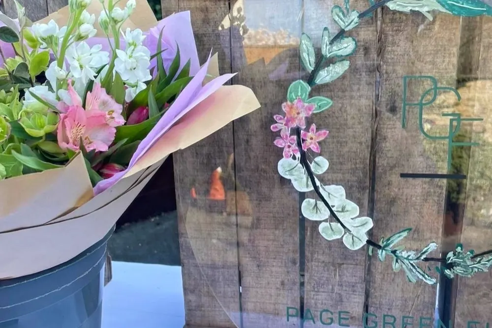 Page Green Flowers